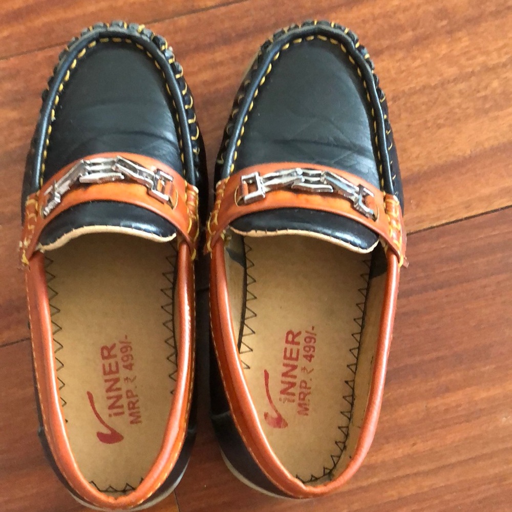 Little boys brown shoes